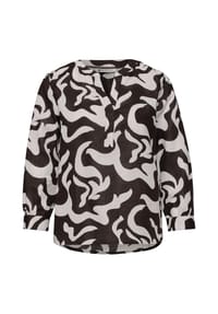 Street One - Shirtbluse, Leinenanteil, für Damen - 27276 BROWN