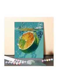 ARTNANAS - ARTNANAS DIY Malen nach Zahlen Set-"Spritzig" ohne Rahmen in 40*50CM - 