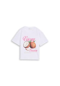 DENIM TOM TAILOR - T-Shirt, Baumwolle, für Damen - 20000 WHITE