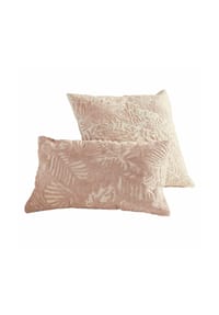 LOBERON - Kissenhülle 2er Set Enchanto rosa/beige - rosa/beige