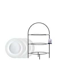 Ritzenhoff & Breker Etagère mit Teller Tjäna 3-stufig schwarz-weiß - TJÄNA - schwarz-weiß
