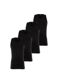 G-STAR RAW - Herren Tank Tops 4er Pack - Base Tank Top, Rundhals, Baumwolle, einfarbig - Schwarz