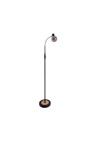 näve Leuchten - Glas-Stehleuchte "FUMOSO" H: 150cm - schwarz