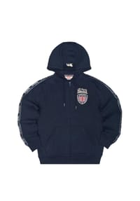 LONSDALE™ - Herren Kapuzensweatjacke mit Reißverschluss normale Passform MATFEN - Dark Navy/Ecru