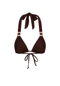 MODA MINX - Bikinitop Amour im Triangel-Design - Coffee