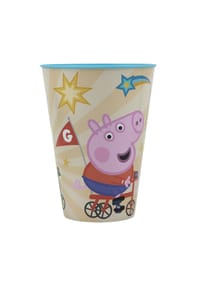 COFI - Peppa Pig Becher Kinder 430 ml Trinkbecher für Kita & Frühstück - Mehrfarbig 14,45x9,16x9,16 cm