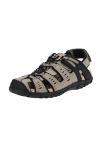 GEOX - Lederimitat Wanderschuhe - Taupe