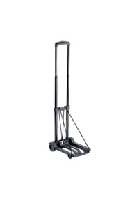 Go TRAVEL Reiseaccessories - 2-Rollen-Travel-Trolley, Spanngurte - SCHWARZ