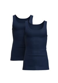 CALIDA - Herren Tank-Top, 2er-Pack Twisted Cotton Duo - admiral
