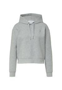 comma, CASUAL IDENTITY - Hoodie, Rippbündchen, für Damen - 93W7 GREY/BLACK