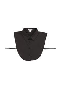 MANGUUN - Bluseneinsatzkragen, Gummibund, für Damen - 0  BLACK