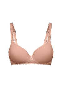 CALIDA - Damen Spacer-BH mit Bügel, Komfort Rücken Natural Comfort Lace - orchid petal