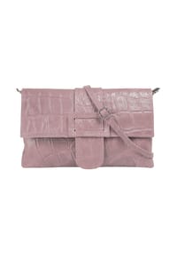 Cluty - Abendtasche Echt Leder, Made In Italy - cognac