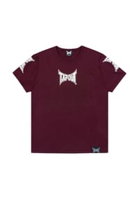 TAPOUT® - Herren T-Shirt normale Passform YOLANO - Oxblood/Off-White