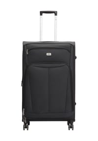 GLOBETROTTER - ENNEPE 4-Doppelrollen-Trolley, Weichgepäck, TSA-Schloss - BLACK