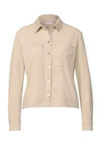 Street One - Hemdbluse, Druckknopfleiste, für Damen - 16667 COTTON BEIG