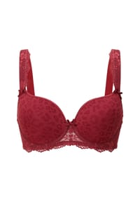LINGADORE® - T-Shirt BH - Plus Size DAILY - Ruby wine jacquard