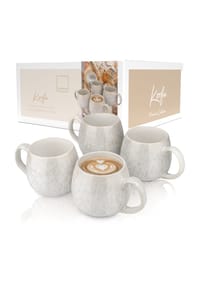 SÄNGER Steingut Geschirrserie Korfu - Korfu - Beige-Espressobecher Korfu 4 teilig