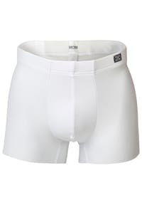 HOM - Herren Comfort Boxer Brief - Shorts, Unterwäsche, Modal, einfarbig - Weiß