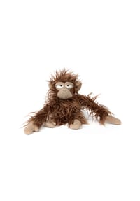 sigikid® - Kuscheltier Affe Chimp Jump BeastsTown ,  für Erwachsene und Kinder - mittelbraun/affe