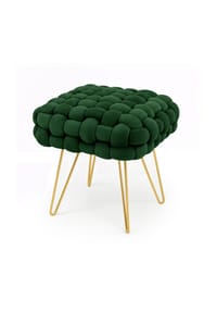 Akord - Dotty Pouf - flaschengrün