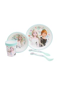 Disney - Disney Frozen Kindergeschirr Set 5-teilig – Rutschfestes Ess-Set - Mehrfarbig 25,5x6,5x20 cm