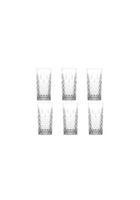 COFI - LAV Odin 6 teiliges Gläser Set - 365 ml - Longdrinkgläser aus Borosili - Transparent 14,5 x 8,5 cm
