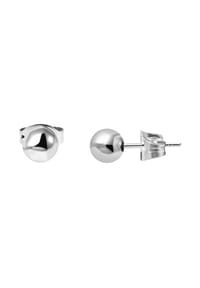 Adelia's - Adelia's Unisex Ohrstecker aus poliertem Titan Ø 6 mm - silber