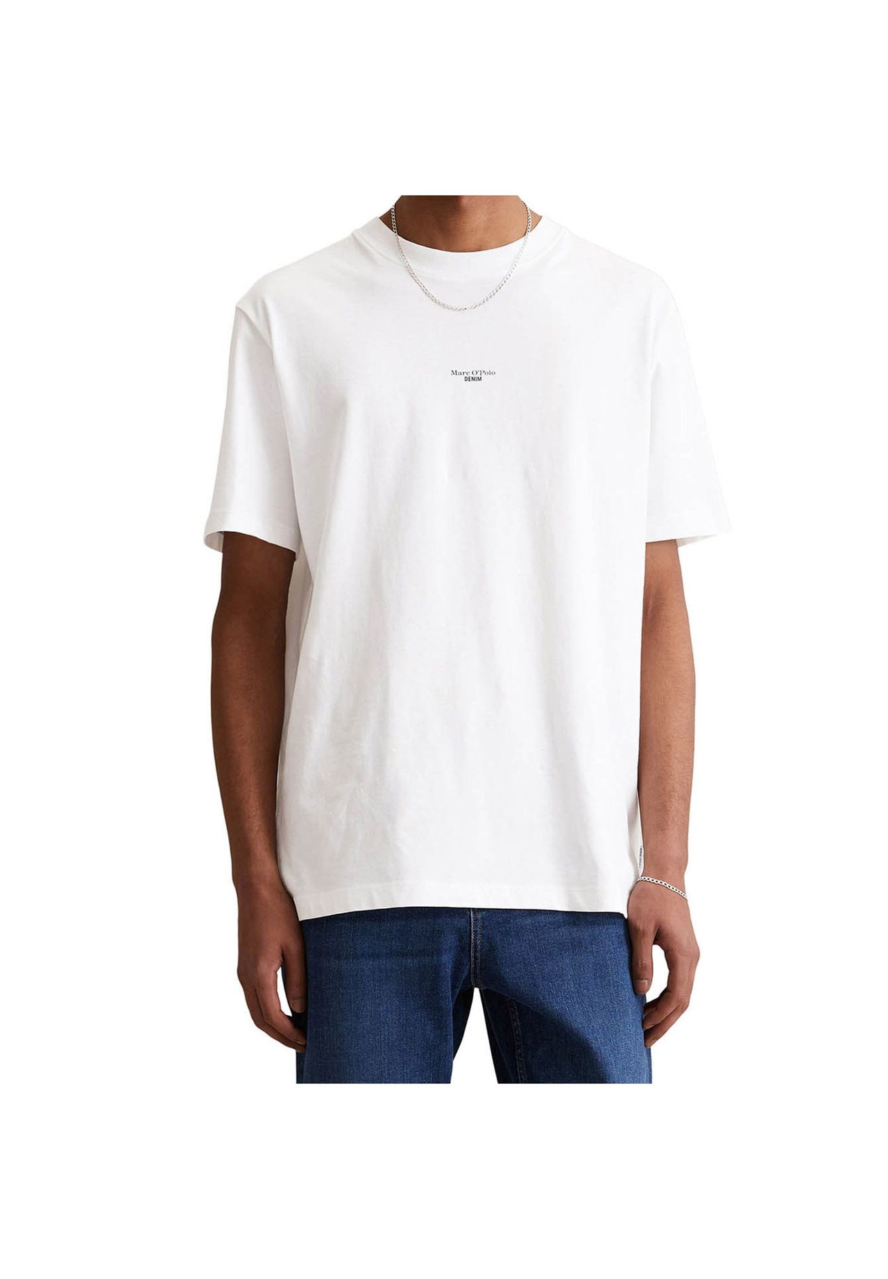 Marc O'polo Denim Sleeve T-Shirt, Relaxed Fit, Bio-Baumwolle, FüR Herren, Weiß, Xxl