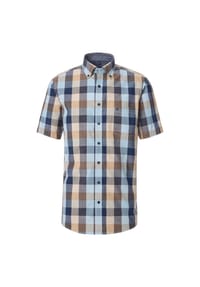 CASAMODA - Freizeithemd, Comfort Fit, Halbarm, Button-down-Kragen, für Herren - 100 BLAU
