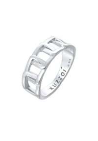 KUZZOÍ - Ring Herren Chunky Chain Glieder Look 925 Silber - Silber