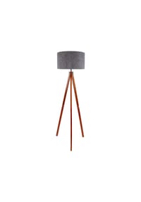 näve Leuchten - Stehleuchte "FILCO" braun/grau H: 147 cm - natur dunkel