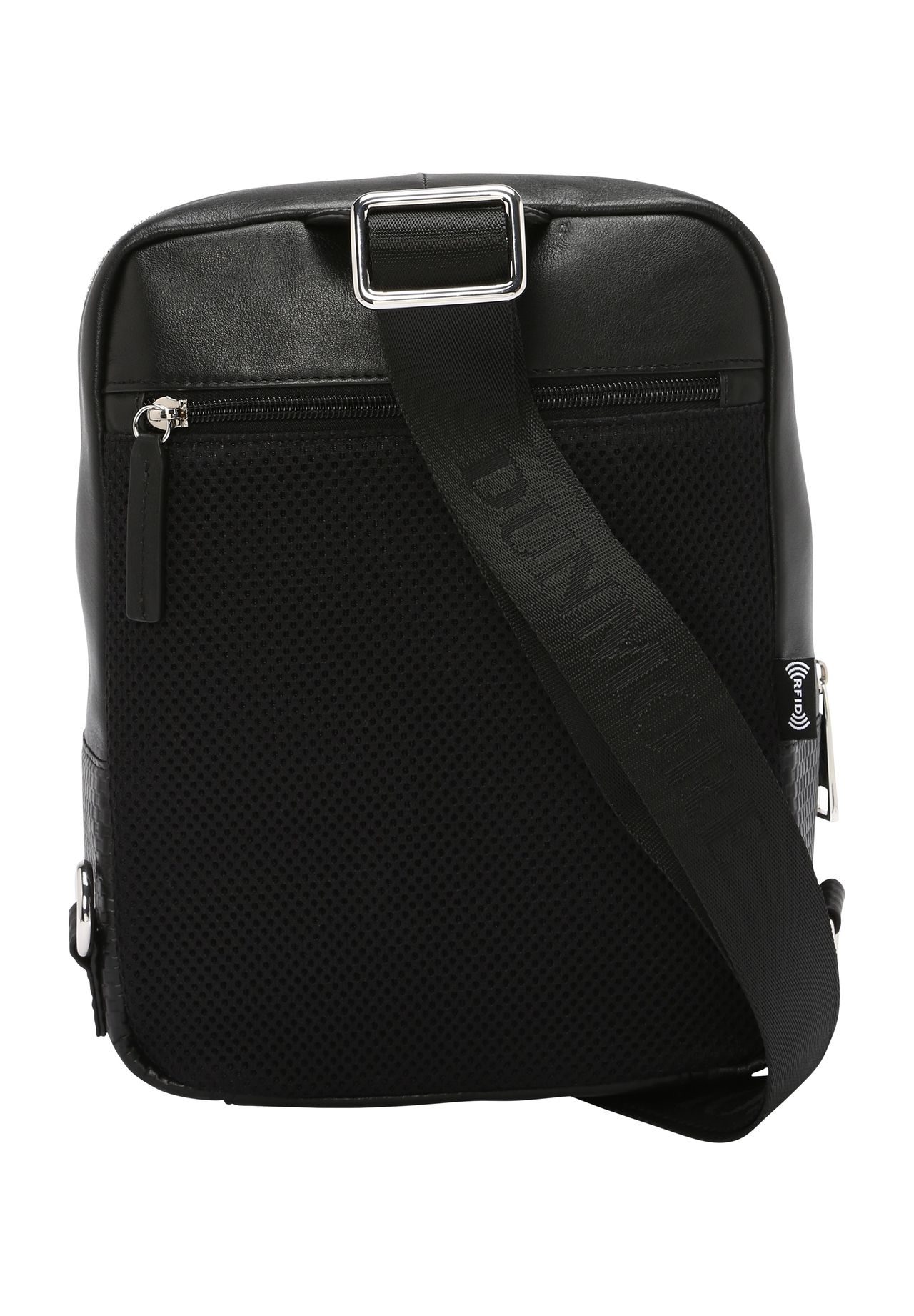 DUNMORE MILLED NAPPA Umhängetasche, Reißverschluss, Patch | GALERIA 