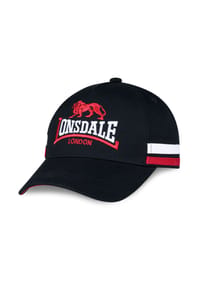 LONSDALE™ - Kappe PRUDHOE - Black/White/Dark Red