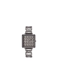 CŒUR DE LION - Uhr Iconic Cube Spikes Statement - anthrazit/weiß