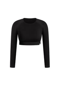 SMILODOX - Crop Longsleeve Maysa - Blau