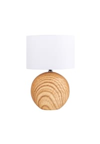 näve Leuchten - Keramik Tischleuchte "WOODY" H: 31,5cm - natur