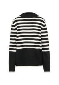s.Oliver BLACK LABEL - Strickpullover, Stehkragen, für Damen - 99X6  GREY/BLACK