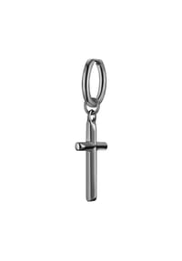 TRUE REBELS - Herren Ohrringe aus Edelstahl in gunmetal - gunmetal