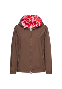 camel active - Wendejacke mit Allover-Print und unifarbener Seite - Braun