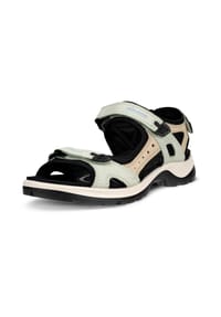 ecco® - Nubukleder Sandalen - Grün/Beige