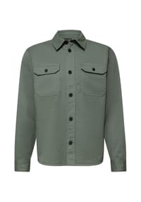 STREET ONE MEN - Overshirt Garment Dye, Brusttaschen, für Herren - 27475 DUSTY MINT