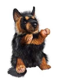 HANSA Creation - Handpuppe "Deutscher Schäferhund", 33 cm - SCHWARZ/BRAUN