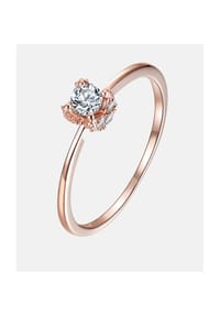 Diamant L'eternel - Solitär Ring, mit 0.25 ct Diamant, 375 Roségold - rose gold
