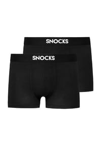 SNOCKS - Pants, 2er-Pack, Logo-Bund, für Herren - 258 NAVY/BLACK
