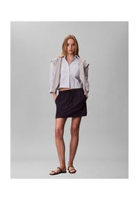 Calvin Klein Jeans - Hemdbluse, Gerader Schnitt, Langarm, Blusenkragen, Damen - C1O BLUE