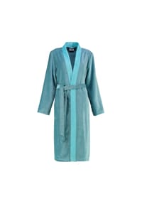 Cawö - Bademäntel Damen Kimono Two-Tone 6431 türkis - 47 - blau