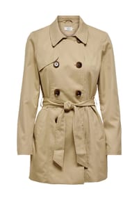 ONLY® - Trenchcoat, Bindegürtel, Blusenkragen, für Damen - 177911 BLACK