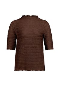BETTY BARCLAY - Strukturshirt mit Stehkragen - Grau