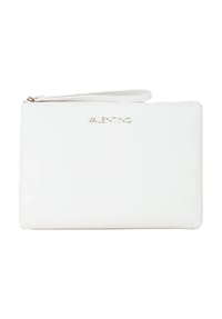 VALENTINO - BRIXTON Kosmetiktasche, Handschlaufe, Emblem, für Damen - BIANCO